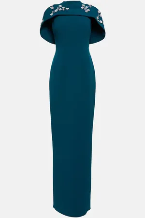 Safiyaa Verzierte Robe aus Crêpe