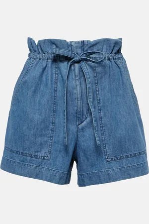 Marant Etoile High-Rise Jeansshorts Ipolyte