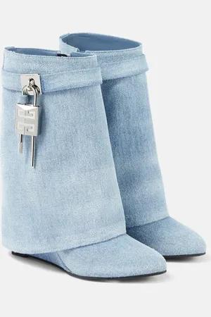 Givenchy Stiefel Shark Lock aus Denim