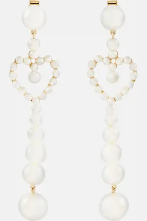 SOPHIE BILLE BRAHE Ohrringe Pearl Heart aus 14kt Gelbgold mit Süßwasserperlen