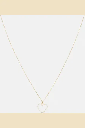 SOPHIE BILLE BRAHE Halskette Pearl Heart aus 14kt Gelbgold mit Süßwasserperlen