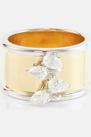 Rainbow K Ring Erin aus 18kt Gelb- und Weiß mit Diamanten