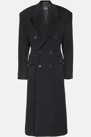 Balenciaga Mantel Cinched aus einem Kaschmirgemisch