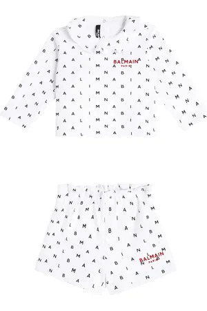 Balmain Baby Set aus Sweatshirt und Shorts