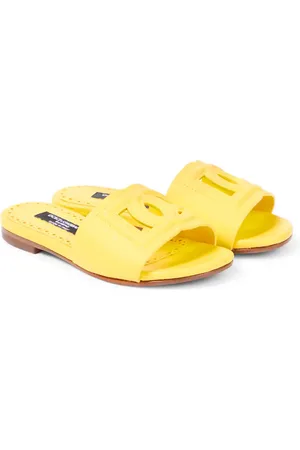 Dolce & Gabbana Pantoletten DG aus Leder