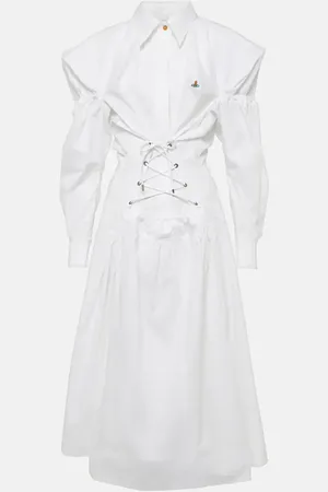 Vivienne Westwood Midikleid Kate aus Baumwollpopeline