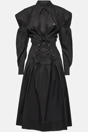 Vivienne Westwood Midikleid Kate aus Baumwollpopeline