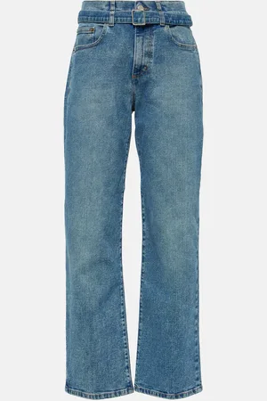 Proenza Schouler Mid-Rise Straight Jeans Ellsworth
