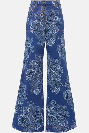 Etro Bedruckte High-Rise Flared Jeans