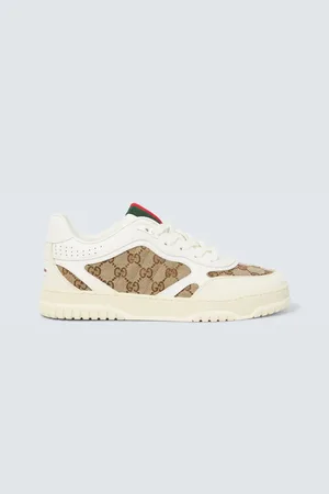 Gucci Sneakers Re-Web GG mit Leder