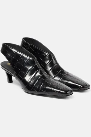 Totême Slingback-Pumps The Croco Slim aus Leder