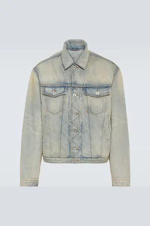 Kenzo Bestickte Jeansjacke Drawn Varsity
