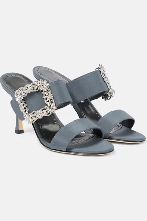 Manolo Blahnik Sandalen Gable Jewel 100 mit Kristallen