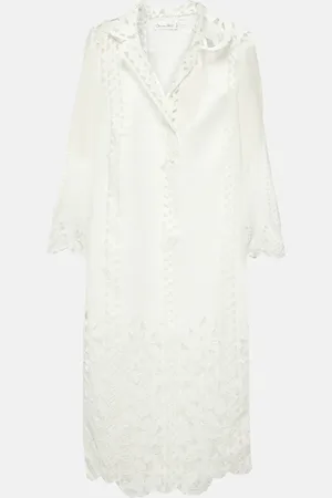 Oscar de la Renta Tunika mit Guipure-Spitze