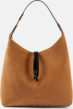 Chloé Chloé Schultertasche Marcie Small aus Veloursleder