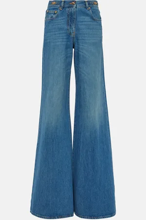 VERSACE High-Rise Flared Jeans Medusa 
