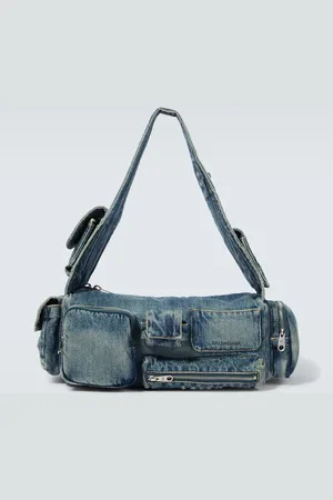 Balenciaga Messenger Bag Superbusy Sling Small aus Denim