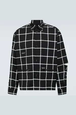 UNDERCOVER Bedruckte Jacke aus einem Wollgemisch