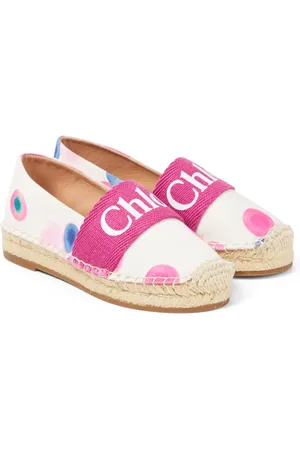 Chloé Chloé Kids Bedruckte Espadrilles aus Canvas