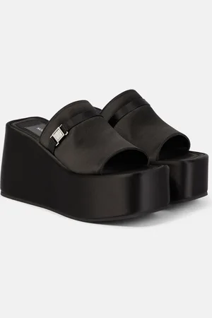 NODALETO Wedge-Pantoletten Bulla Yelena aus Satin