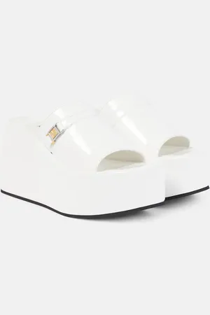 NODALETO Plateau-Pantoletten Bulla Yelena aus Lackleder