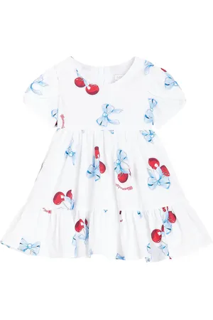 MONNALISA Baby Bedrucktes Kleid aus Baumwollpopeline
