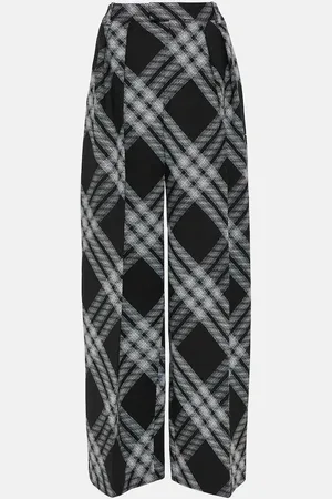 Burberry Weite Hose aus Wolle