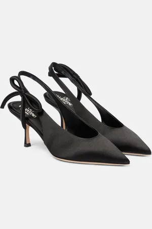 VALENTINO GARAVANI Slingback-Pumps Nite-Out 70 aus Satin