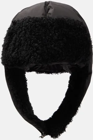 YVES SALOMON Mütze mit Shearling