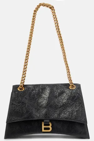 Balenciaga Schultertasche Crush Medium aus Leder