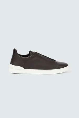 Ermenegildo Zegna Sneakers Triple Stitch aus Leder