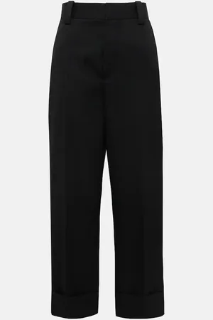 Bottega Veneta Weite Cropped-Hose aus Wolle