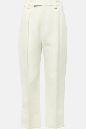 Loro Piana Gerade Hose aus Leinen und Baumwolle