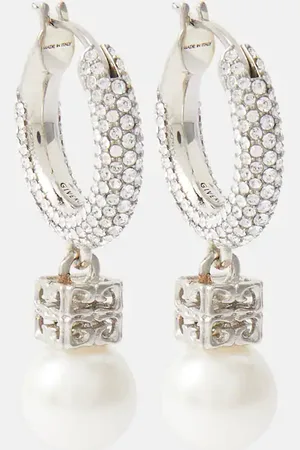 Givenchy Ohrringe 4G Liquid mit Swarovski®-Kristallen und Zierperlen