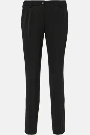 Dolce & Gabbana Schmale Low-Rise-Hose aus einem Wollgemisch