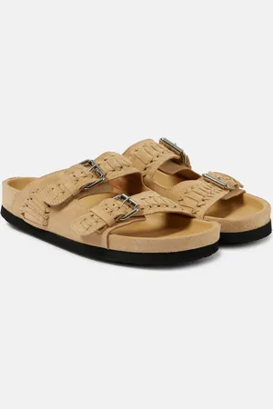 Isabel Marant Sandalen Lennyo aus Veloursleder