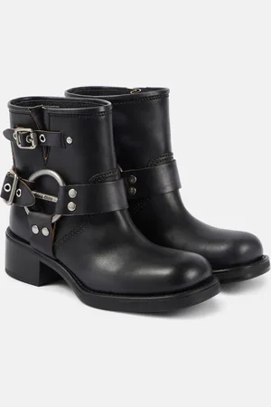 Miu Miu Stiefel aus Leder