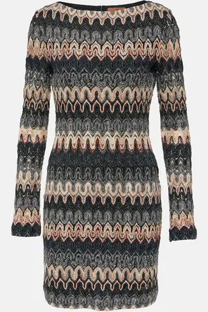 Missoni Minikleid aus Häkelstrick