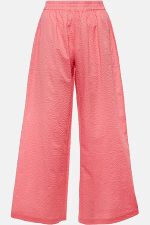 Jade Swim Weite High-Rise-Hose Mika aus Baumwolle