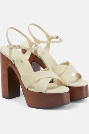 Saint Laurent Plateausandalen Bianca 125