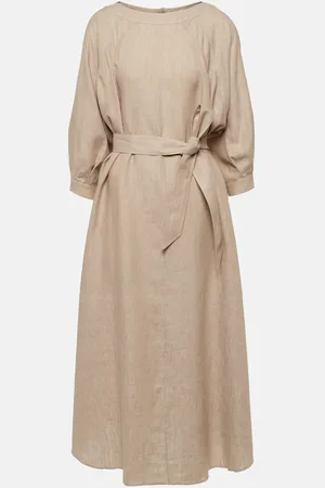 Loro Piana Midikleid aus Leinen