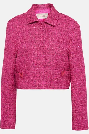 VALENTINO Cropped-Jacke VGold aus Tweed