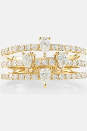 PERSÉE Persée Ring Héra aus 18kt Gelbgold mit Diamanten