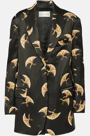 DRIES VAN NOTEN Bedruckter Blazer aus Satin