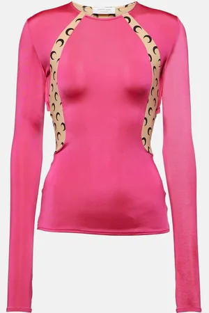 Marine Serre Top aus Jersey