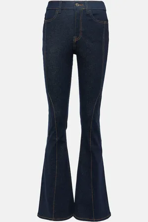 7 for all Mankind High-Rise Flared Jeans Seamed Megaflare