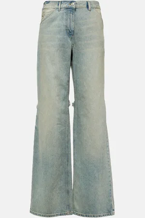 Courrèges Courrèges Mid-Rise Wide-Leg Jeans Sailor