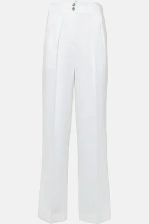 Loro Piana Weite Hose aus Leinen