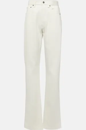 Loro Piana Straight Jeans aus Baumwolle und Seide