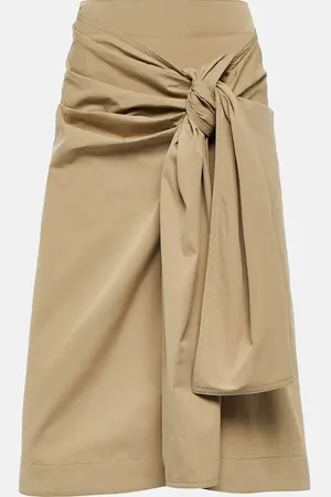 Bottega Veneta Midirock aus einem Baumwollgemisch
